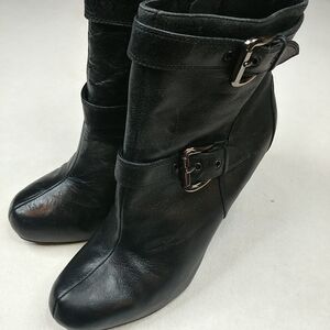 Bakers "Sole Project" Black Leather Boots Womens 9